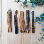 6-inch bully stick chew for medium dogs, high-protein and fully digestible