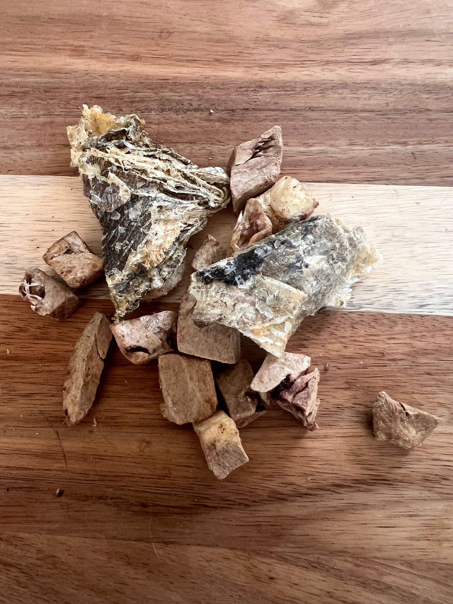 All-natural Icelandic+ cod skin and lamb dog treats, grain-free high-protein reward.
