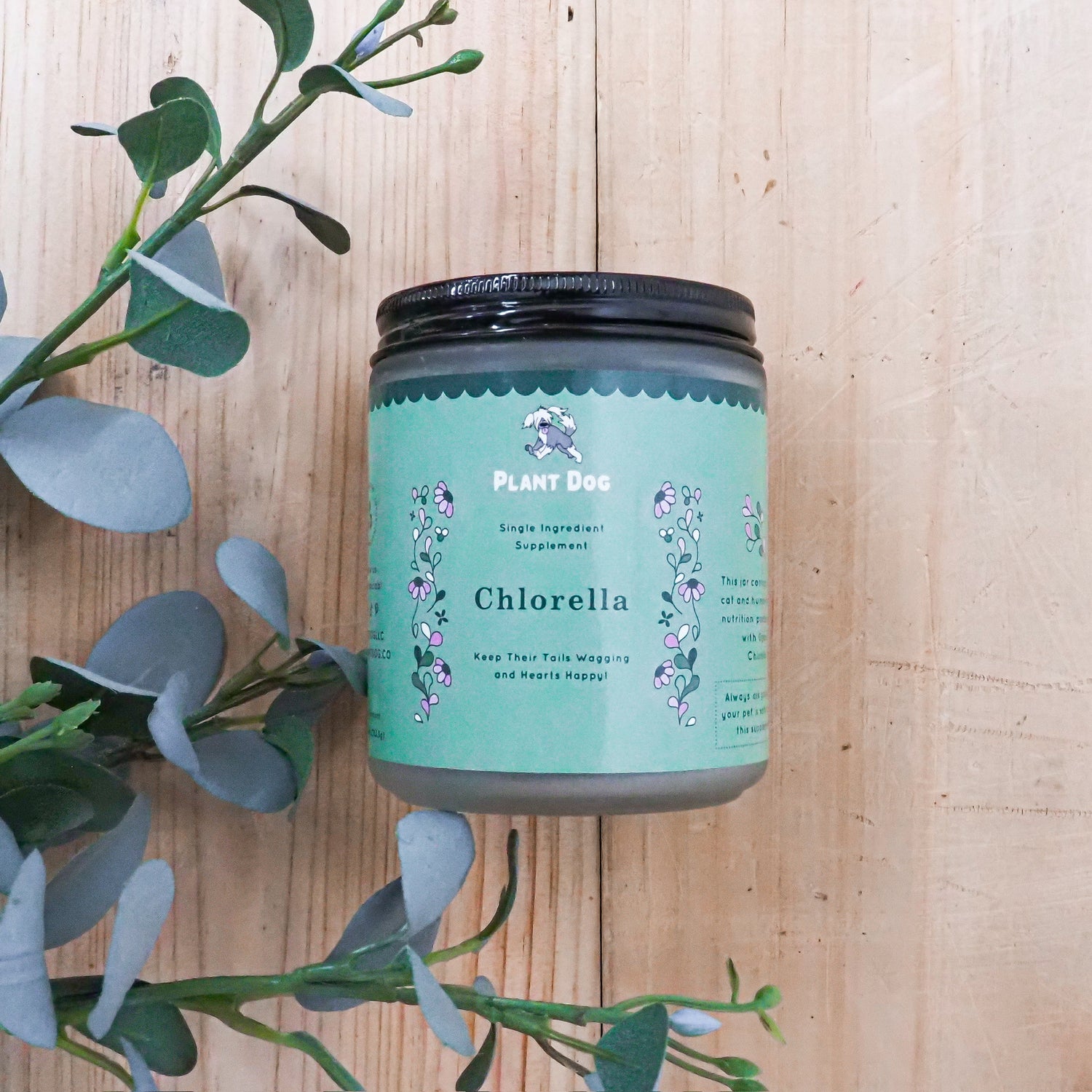 Plant Dog chlorella supplement for dogs, natural plant-based superfood for detox support