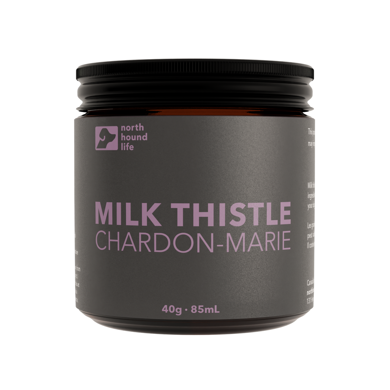 North Hound Life Milk Thistle supplement for dogs to support liver health and detoxification.