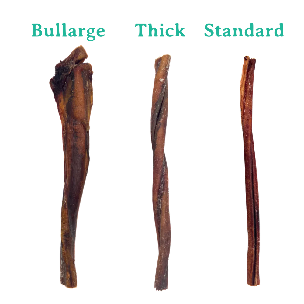 12" Beef Bully Stick - Long-Lasting, Odor-Free Chew for Dogs