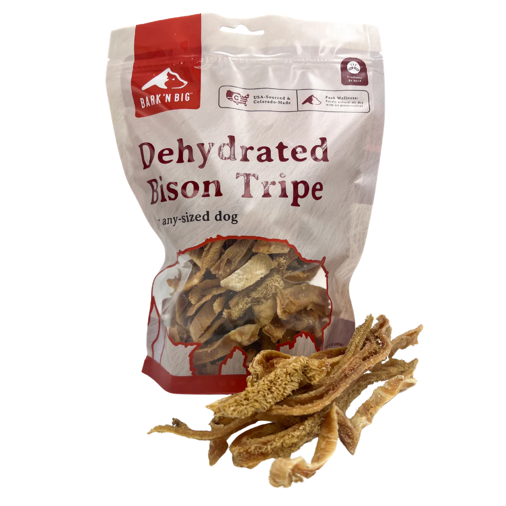 Bison Tripe Natural Bison Tripe Dog Treat for Digestive Health, USA Made