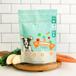 Natural calming dog treats by Petipet with hemp and chamomile for stress relief.