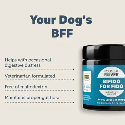 Bifodo For Fido – Multi-Strain Dog Probiotic for Gut & Digestive Health