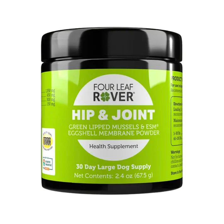 Hip & Joint Supplement - Natural Hip & Joint Supplement for Dogs with Green Lipped Mussel & Collagen