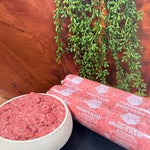 Midwest Legacy Beef Bridget's Blend low fat raw dog food made with lean beef, organ meat and ground bone