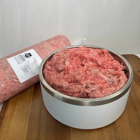 Midwest Legacy Beef whole chicken carcass PREY Model raw dog food made with free-range chicken, liver and heart