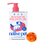Native Pet salmon oil for dogs omega-3 supplement for skin, coat, and joint support
