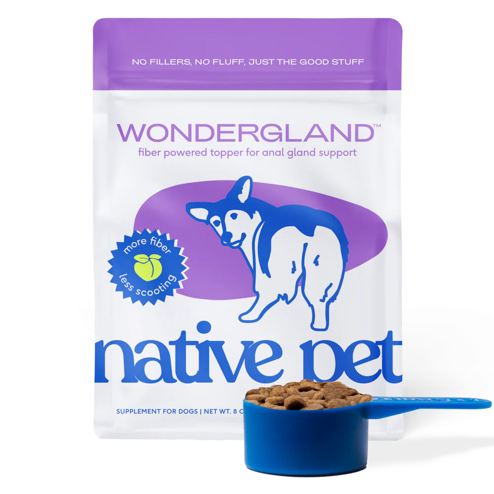 Native Pet WonderGland supplement for dogs supporting anal gland, digestive, and immune health