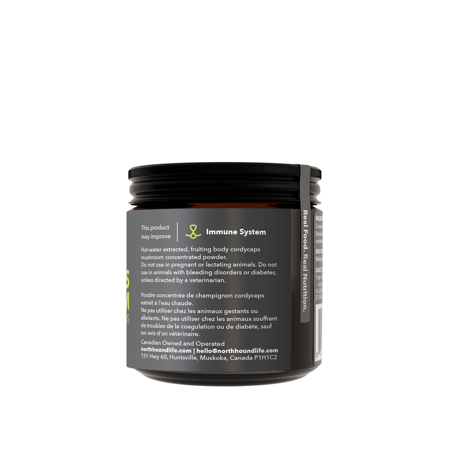North Hound Life Cordyceps – Natural Energy, Stamina & Recovery Support for Dogs, Canadian Mushroom Supplement