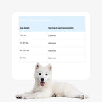 Native Pet Salmon Oil serving recommendation for dogs