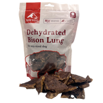 Bison lung dog treats, single-ingredient natural high-protein snack for dogs