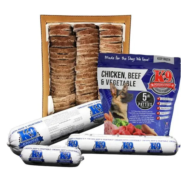 Chicken, Beef & Vegetable Raw Dog Food - Grain-Free, Complete & Balanced