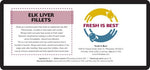 All-natural freeze-dried elk liver for dogs, grain-free single-ingredient treat