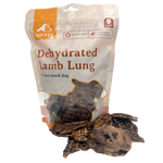 Lamb lung dog treats, novel protein option for dogs with food sensitivities or allergies.