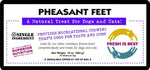 Pheasant foot dog chews in resealable bag – freeze-dried, USA sourced