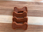 All-natural sweet potato dog bones, grain-free vegetarian treats for dogs with sensitivities.