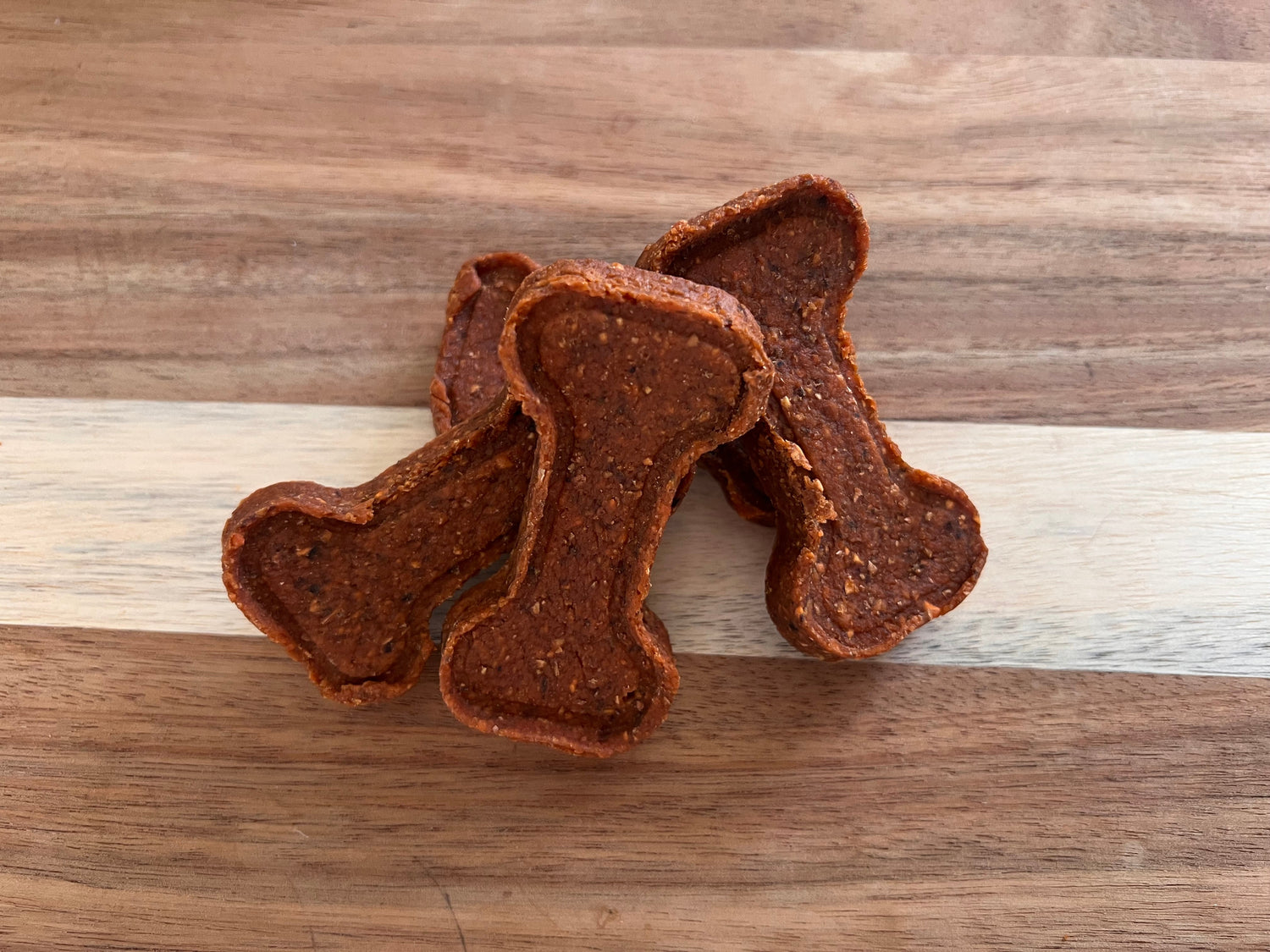 All-natural sweet potato dog bones, grain-free vegetarian treats for dogs with sensitivities.