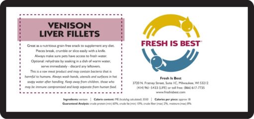 Freeze Dried Venison Liver Fillets