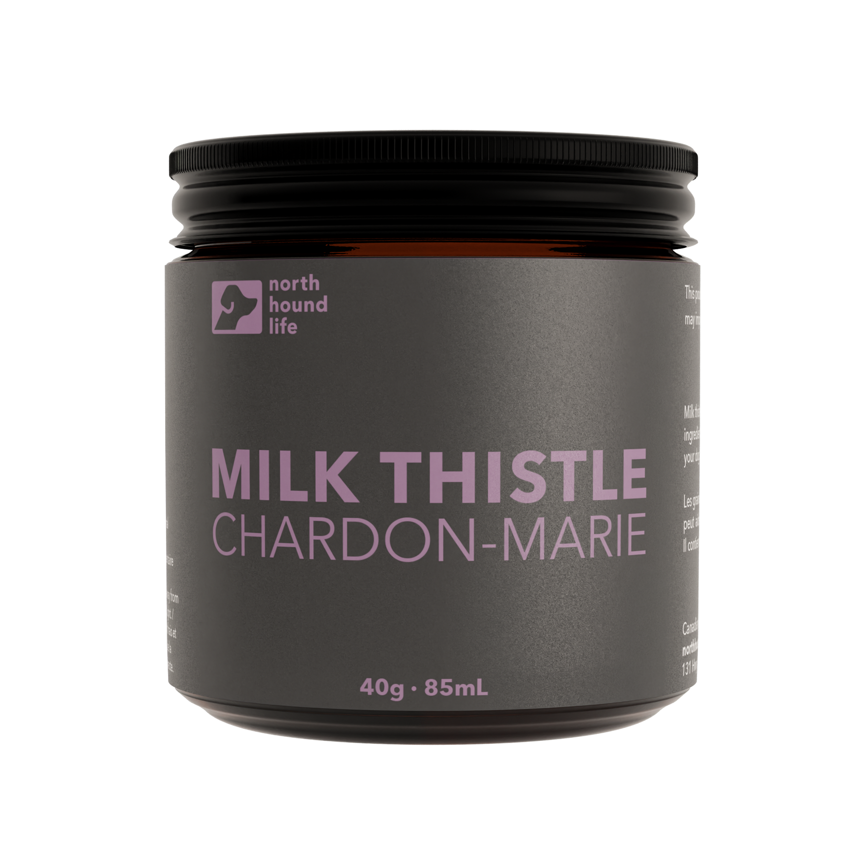 North Hound Life Milk Thistle supplement for dogs to support liver health and detoxification.